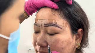 Pisum Microblading toubabagi ahanba saruk [upl. by Eelyab]