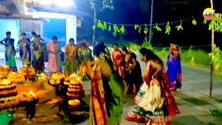 Bathukamma festival dance New Maredupaka [upl. by Weider]