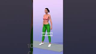 Burn Fat Fast with the 100 SQUATS Challenge Proven Method 🔥 [upl. by Odraner]