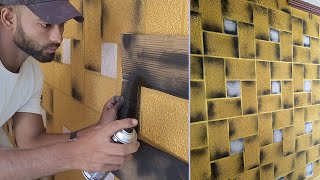 3D bricks Wall texture design  Latest wall design for living room Texture design [upl. by Bernete]