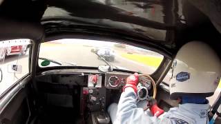 Silverstone Classic 2012  Onboard 1960 Austin Healey Sebring Sprite [upl. by Yenial988]