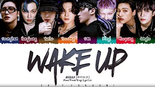 ATEEZ 에이티즈  Wake Up 최면 Lyrics Color CodedHanRomEng [upl. by Aetnahs]