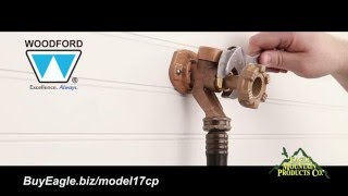 Woodford Model 17 Outdoor Water Faucet Installation [upl. by Micki643]