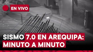 Sismo de 70 en Arequipa EN VIVO reporte minuto a minuto de TVPerú Noticias en Caravelí [upl. by Hendren302]