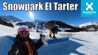 El Tarter Grandvalira Snowpark 4K Snowboard Vlog [upl. by Griselda767]