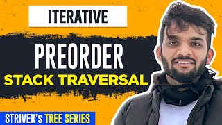 L9 Iterative Preorder Traversal in Binary Tree  C  Java  Stack [upl. by Ahel]