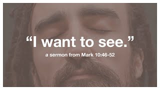 quotI Want To Seequot – a sermon from Mark 104652 [upl. by Weylin]