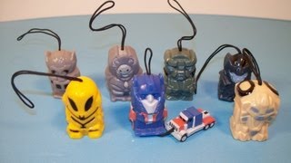 TRANSFORMERS MOVIE 1 DANGLERS SERIES 1 SET OF 7 MINI FIGURES [upl. by Ludovika]