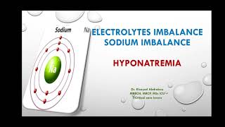 Hyponatremia  Plasma osmolality and hypertonicity Criticalcarelovers [upl. by Sacha]