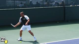 Marcos Baghdatis hitting forehands and backhands  Indian Wells Pt 11 [upl. by Siriso353]