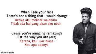 Bruno Mars  Just The Way You Are  Lirik Terjemahan [upl. by Aurilia]