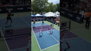 Is the backhand flick becoming THE SHOT of the year 😮 pickleball shorts [upl. by Eynenihc]