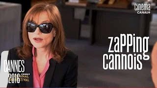 La minute du Zapping cannois du 210516  Sandrine Kiberlain Isabelle Huppert  Cannes 2016 [upl. by Arag]