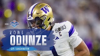 Rome Odunze Highlight Reel  2024 NFL Draft [upl. by Atsejam]