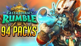 Opening 94 Rumble Packs  Hearthstone Opening [upl. by Miett]