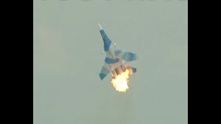 Авария Су30МК в Ле Бурже99  Su30MK crash at Paris Air Show [upl. by Irot]