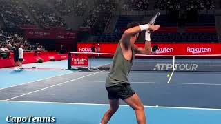 Kokkinakis And Kyrgios Unleashing Powerful Forehands in Tokyo🔥 [upl. by Martelle]