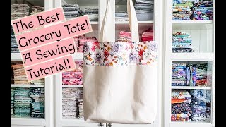 How to Sew a Tote Bag  DIY Tote Bag  Easy to Make  Sewing Tutorial [upl. by Lulita207]