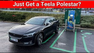 I rent a Polestar 2 for 24 hours  the car I nearly got instead of a Tesla [upl. by Damahom]