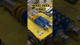 Works shock rebuild Suzuki LT250R 2stroke quadracer atv vintage shockrebuild diy [upl. by Neenej42]