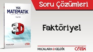 3D Soru Bankası  Faktöriyel Soru Çözümleri [upl. by Goodyear464]