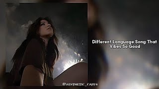 Different Language Song That Vibes So Good [upl. by Korb]