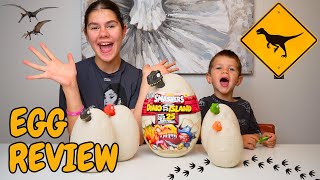 Smashers Dino Island egg review Maya and Filip [upl. by Bremen]