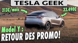 Retour des PROMO sur les TESLA Model Y  news Juniper [upl. by Andrade954]