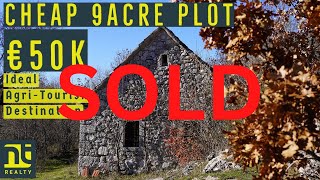 SOLD 9 Acre AgriTourism plot with Stone Ruin ONLY €50k [upl. by Anirat]