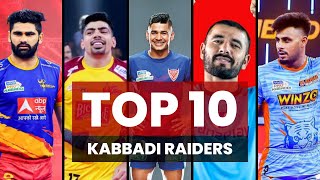 Top 10 Kabaddi Raiders in PKL History  Pardeep Narwals Dubki Magic 🏆 amp RecordBreaking Points [upl. by Trisa57]