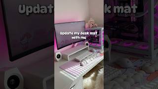 Hello Kitty desk mat 🩷 gamingsetup pinkgamingsetup pcsetup gamergirl sanriogirl hellokitty [upl. by Akinar86]