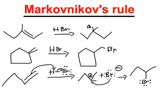 Alkene Reaction  Markovnikovs rule  Markovnikov and antiMarkovnikov  Organic Chemistry [upl. by Seroka]