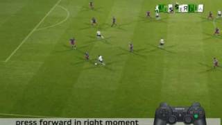 PES 2011 DEMO Defense Tutorial ENG [upl. by Llekcor233]