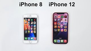 iPhone 8 vs 12 Speed Test in 2024 [upl. by Eunice]