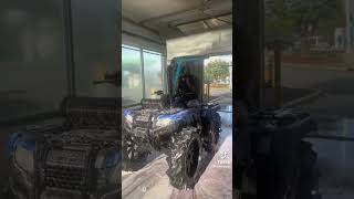 First Man To Drive Honda Rancher In Carwash Full Video Dropin Todayy 4wheeler carwash [upl. by Anahcra121]