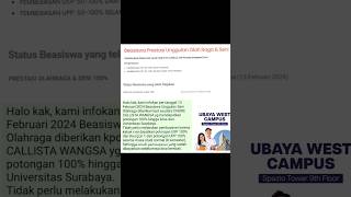 BOCIL 17th KULIAH GRATIS Beasiswa Unggulan Seni 100 UBAYA  CHERIE CALLISTA [upl. by Newg]