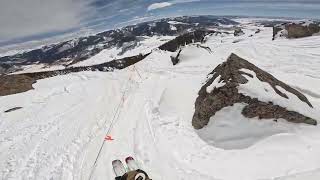 Skiing Teocalli Bowls amp Third Bowl Crested Butte Colorado March 2024 [upl. by Reivilo]