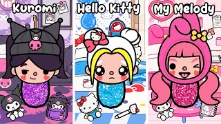 Hello Kitty My Melody and Kuromi Stories Compilation  Sad Story Toca Life World  Toca Boca [upl. by Graves]