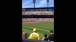 Fight at Brewers vs Pirates game [upl. by Aholah]