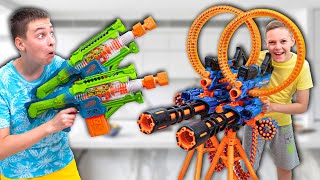 I Got Surprised by Brothers Secret New Dart Blaster uhoh  XSHOT vs NERF Battle [upl. by Cello105]