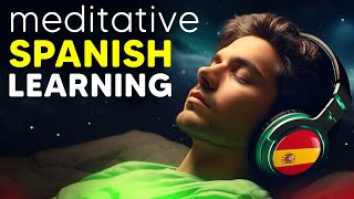 Keep Calm and Relax Learn Spanish  Learn Spanish While Sleeping  English Spanish meditation [upl. by Ahsinyd571]