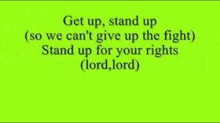 Bob Marley  Get Up Stand Up  Lyrics [upl. by Zoilla]