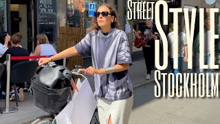 Scandinavian Luxury of Simplicity  Summer Street Style from Stockholm  Swedish street fashion [upl. by Marcile92]