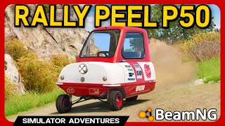 Worlds SMALLEST Rally Car  BeamNG Peel P50 Mod UPDATE [upl. by Ydassac239]