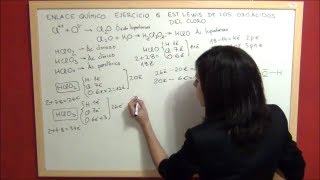 QUÍMICA Enlace Ejercicio 6 Estructuras de Lewis de los oxoácidos del cloro [upl. by Colvert877]