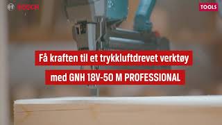 Få kraften til et trykkluftdrevet verktøy med Bosch GNH 18V50 Professional [upl. by Etana]