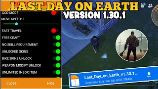 NEW UPDATE LAST DAY ON EARTH MOD MENU APK V1301 FREE CRAFT [upl. by Ecyt]