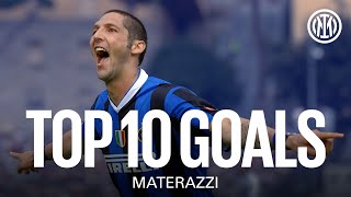 TOP 10 GOALS  MATERAZZI ⚫🔵 [upl. by Llekram]