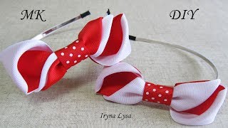 How To Make A Hair Bow Grosgrain Ribbon Tutorial [upl. by Aisinoid202]