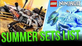 LEGO Ninjago Summer 2021 Sets List [upl. by Nnaeirb131]